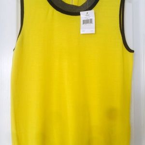 NWT Kate Spade Yellow and Black Sleeveless Rosalea